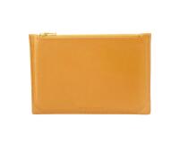 Pochette multifonction en cuir, petit modèle - Ambre
