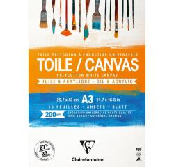 Toile à peindre Cosmos bloc collé 10F A3 200g