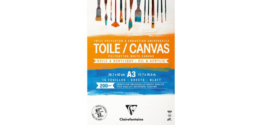 Toile à peindre Cosmos bloc collé 10F A3 200g