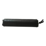 CUIR Trousse SLIM 4x2,5x19,5cm - Noir