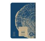 Carnet piqué FOREVER PREMIUM 100% recyclé A5 96 pages ligné papier recyclé blanc 90 g - Bleu cobalt