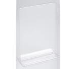 Porte-visuel droit vertical A6 - Cristal