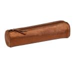 KLEO-PATHRA CUIR Trousse ronde Ø5,5x22 cm Bronze