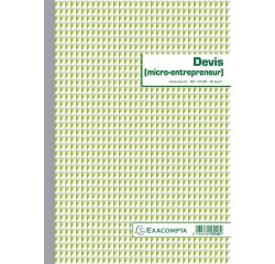  Doorschrijfpapier Bon voor Bestek van Autohandelaars 29,7x21cm 50 zelfkopiërend papier dupli - Franstalig