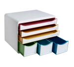 Module de classement Storebox 6 tiroirs Black Office