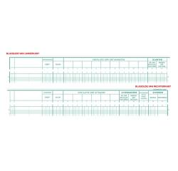 Piqûre caisse et /ou banque : 5 Débit - 5 Crédit -31 lignes - 80 pages - texte NL
