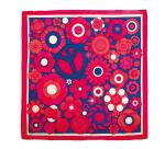 Carré 100% soie - 90x90cm Peace - Blanc