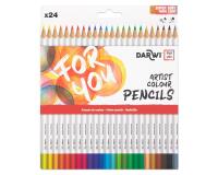 Darwi For You boite de 24 crayons de couleur standards - Assortiment