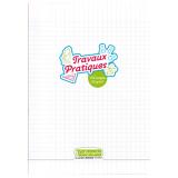 Cahier Travaux Pratiques piqué 8000 POLYPRO A4 192 pages grands carreaux + uni 90 g - Incolore