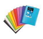 Carnet dessin/croquis Koverbook reliure intégrale enveloppante A5 100 pages papier blanc 125 g couverture polypropylène transparent - Assortis