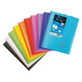 Carnet dessin/croquis Koverbook reliure intégrale enveloppante A5 100 pages papier blanc 125 g couverture polypropylène transparent - Assortis