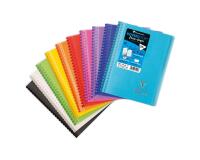 Carnet dessin/croquis Koverbook reliure intégrale enveloppante A5 100 pages papier blanc 125 g couverture polypropylène transparent - Assortis