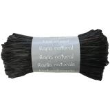 Pelote raphia naturel 50g, Noir - Noir