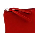 Ruby CUIR Trousse plate 22x11 cm Rouge