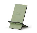 Rhodiarama support pour téléphone mobile simili cuir italien 13x8x8,5 cm - Céladon