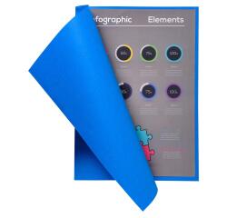 Confezione da 10 cartelle semplici FLASH 220 - 24x32cm - Colori assortiti