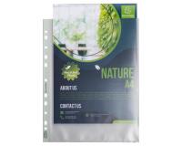 Sachet de 50 pochettes perforées PP recyclé Forever 9/100e - A4 Maxi - Translucide