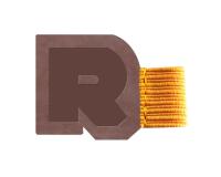 Rhodiarama porte-stylo autoadhésif 4x3 cm pour blocs carnets et agendas - Chocolat