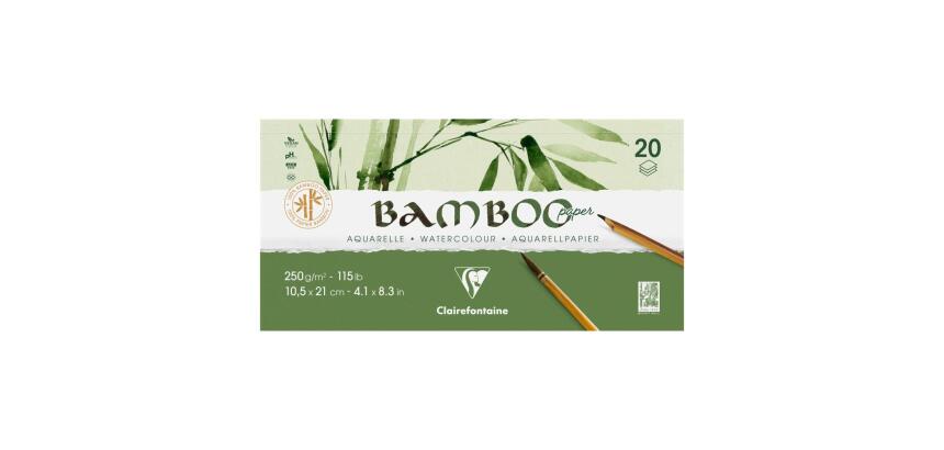 Bamboo bloc collé 2 côtés 20F 21x10,5cm 250g