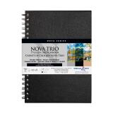Nova Trio carnet spiralé 50F 17,8x25,4cm 150g - Assortis