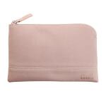 Rhodiarama pochette zippée en simili cuir - taille S (11x17 cm) - Touche de rose