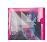 Carnet reliure intégrale enveloppante Koverbook Neon A5 160 pages ligné couverture polypropylène opaque - Assortis