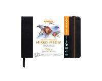 Rhodia Touch Mixed Media Book, papier Paint'On extra-blanc 250g - A6 paysage, 40 pages - Noir