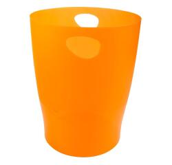 Papelera ECOBIN, 15 Litros + asas, 26,3 x26,3x33,5 cm - LINICOLOR (translucido)