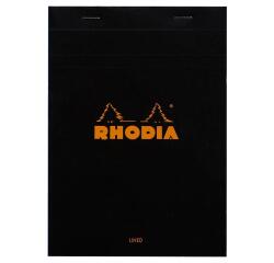 Bloc agrafé N°16 A5 80 feuilles lignées + marge 80 g - Noir