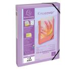 Carpetas de proyecto con gomas Kreacover®Pastel 7/10e - Lomo: 40 mm - Formato de documento: A4 - Tamaño: 25x33cm - Colores surtidos