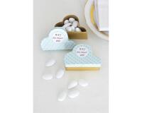 Set de 10 petites boites nuages 6x6x3cm - Kraft