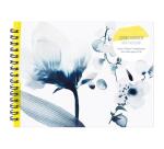 Inkebana, Carnet d'artiste reliure intégrale 32x24 cm, 40 feuilles de papier dessin blanc multitechniques 180g - Multicolore