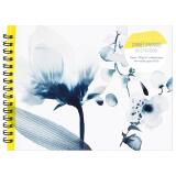 Inkebana, Carnet d'artiste reliure intégrale 32x24 cm, 40 feuilles de papier dessin blanc multitechniques 180g - Multicolore