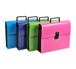 Trieur valisette avec poignée 12 compartiments Iderama - A4 - Couleurs assorties