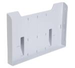 Elemento de pared de distribuidor folletos (a montar) - A4 horizontal - 8 x 32,7 x 21,3 cm - 80x327x213 mm