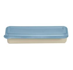 Boîte réutilisable de 3 couverts, bio-sourcée avec couvercle - Beige