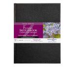 Zeta Series carnet rembordé rigide 26F A4 270g - Blanc