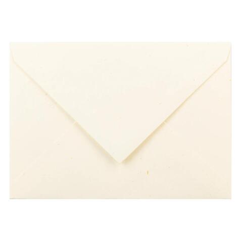 20 enveloppes C6 (114x162mm) paille gommées - ivoire