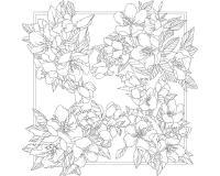 Carré 100% soie - 90x90cm Ayva - Blanc