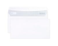 Boite de 500 Enveloppes Blanches DL-110x220mm - Auto-Adhésives - 80g/m2 - Blanc