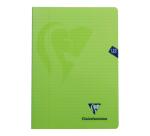 Cahier piqué Mimesys A4 120 pages ligné + marge couverture polypropylène Couleur aléatoire - Assortis