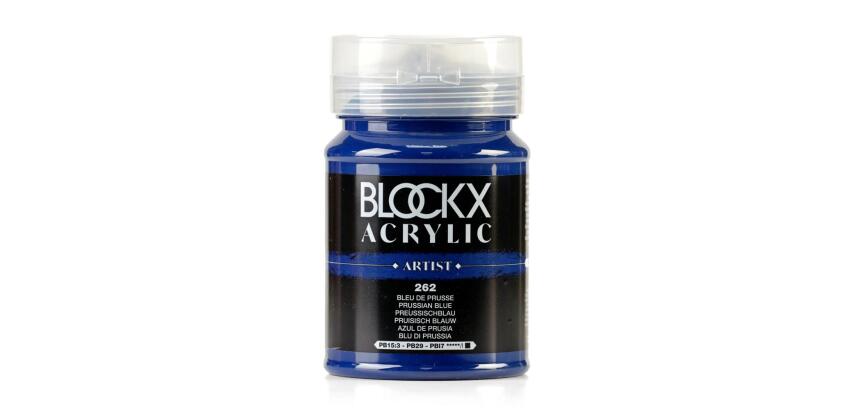 Peinture acrylique fine pot 500ml - Bleu de Prusse