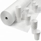 Nappe en rouleau papier damassé - 50x1,18m - Blanc