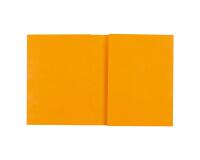 Protège cahier carte lustrée 265g - 24x32 cm - Jaune