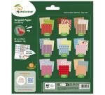 Origami Paper Christmas, 20 x 20 cm, 60F, 70g - Multicolore