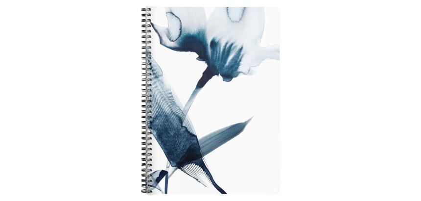 Inkebana, Cahier reliure intégrale A4 21x29,7 cm, 148 pages, ligné et marge, ass. - Multicolore