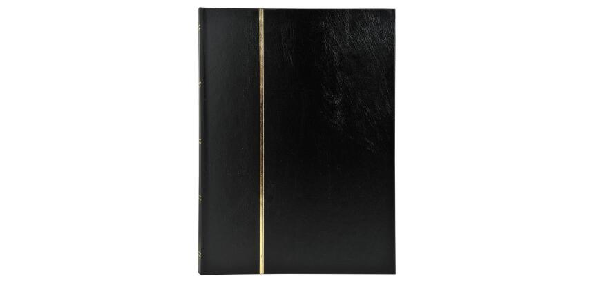 Album de timbres simili-cuir 32 pages noires - 16,5x22,5 cm