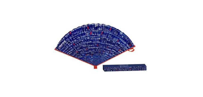 Le Mur des Je t'aime, Eventail 19,5 x 2 cm