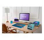 Letter tray w.3 levels Teksto purple