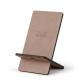 Rhodiarama support pour téléphone mobile simili cuir italien 13x8x8,5 cm - Taupe